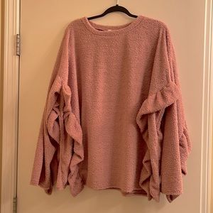 Nellie Mae Lavender Ruffle Top XXL